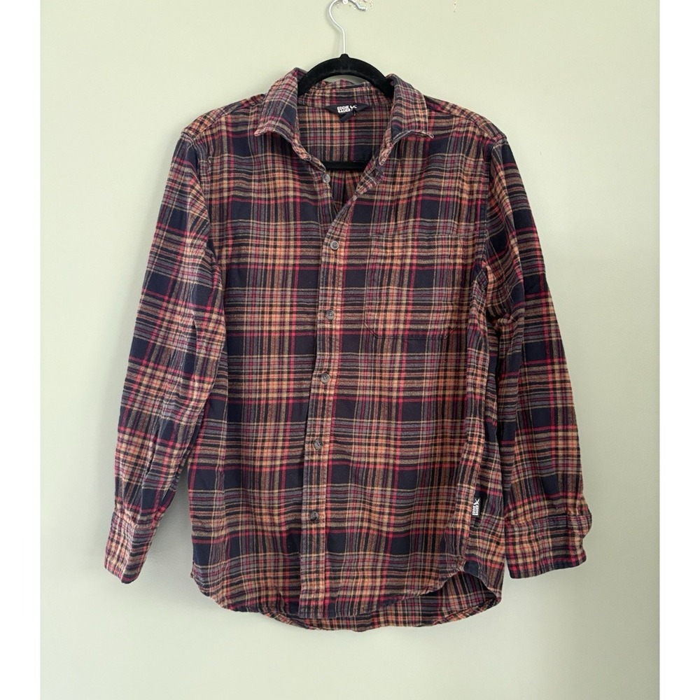 Eddie Bauer Men's M Regular Plaid Flannel Long Sleeve Button-Up Cotton Shirt